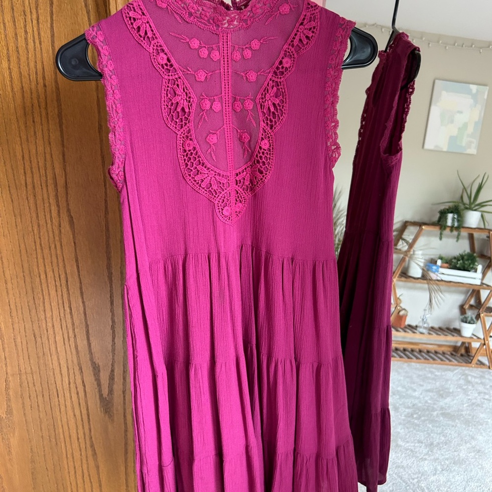 Dry Goods Magenta Mini Dress